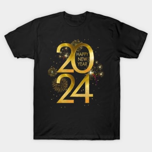 Merry Xmas Christmas Happy New Year 2024 Year of the Dragon T-Shirt